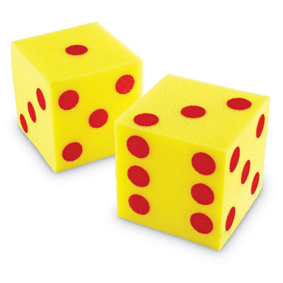 Giant Soft Dot Cube Dice - Set of 2 - by Learning Resources - LER0411