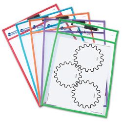 Wipe Clean Pockets - Set of 5 - by Learning Resources