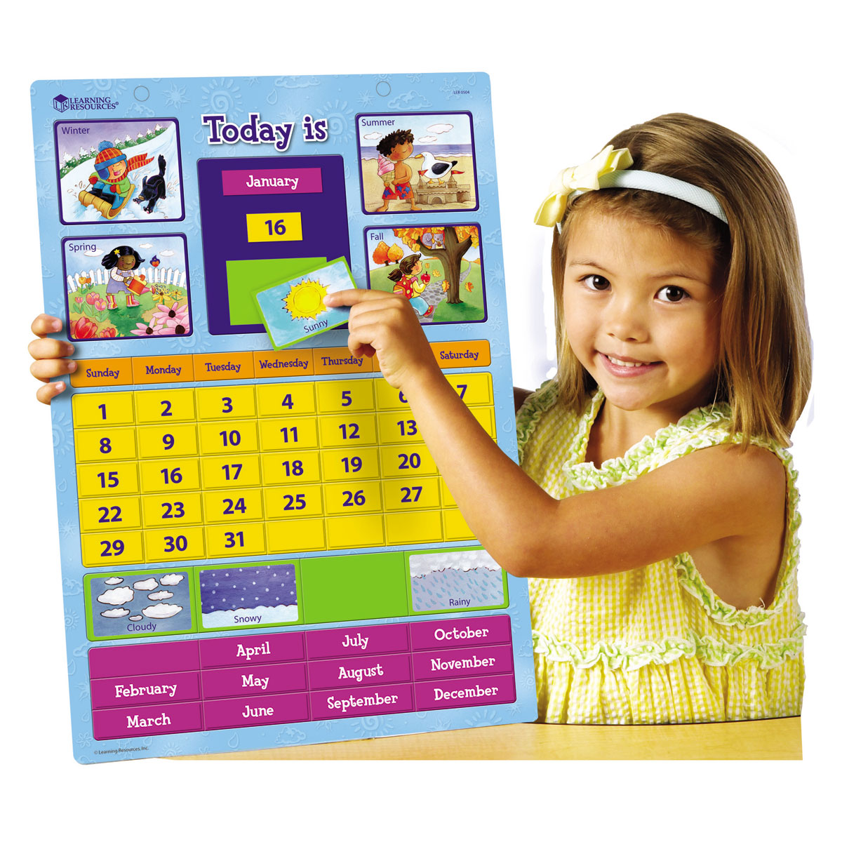 Learning Resources LER0504 Magnetischer Lernkalender