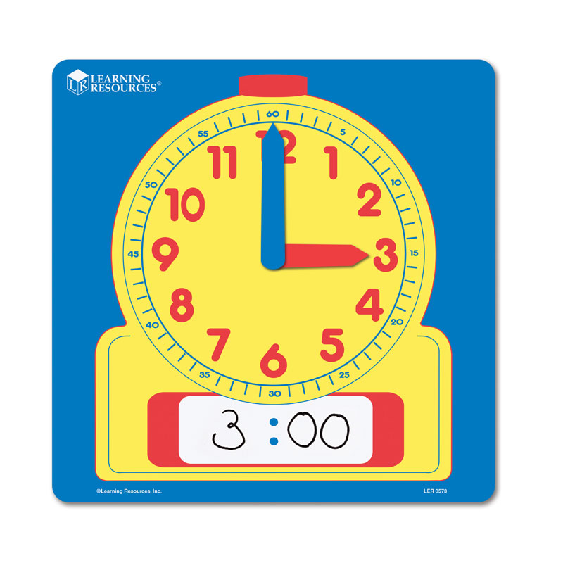 Wipe Clean Demonstration Clock (30cm) by Learning Resources LER0573