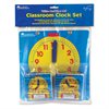 Wipe Clean Classroom Clock Set - Set of 25 (1x Teacher & 24x Student Clocks) - by Learning Resources - LER0575