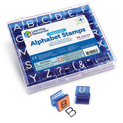 Uppercase Alphabet Stamps - (stamp pad not included) - by Learning Resources