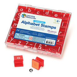 Lowercase Alphabet Stamps - (stamp pad not included) - by Learning Resources