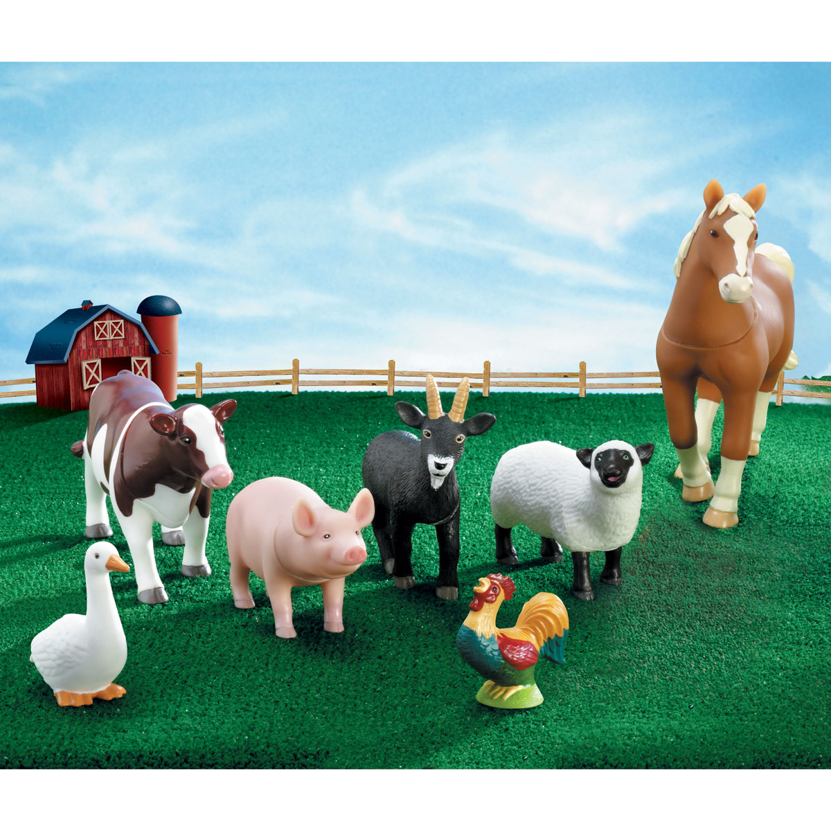 Jumbo Farm Animals Set of 7 by Learning Resources LER0694