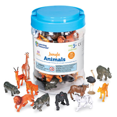 Jungle Animal Counters - Set of 60 - by Learning Resources - LER0697