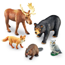 Jumbo Forest Animals - Set of 5 - by Learning Resources