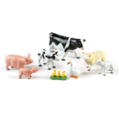 Jumbo Farm Animals: Mommas and Babies - Set of 8 - by Learning Resources - LER0835