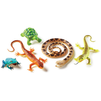 Jumbo Reptiles & Amphibians - Set of 5 - by Learning Resources - LER0838