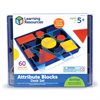Attribute Blocks Desk Set - Set of 60 Pieces - by Learning Resources - LER1270