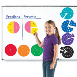 Magnetic Rainbow Fraction Double Sided Circles - by Learning Resources