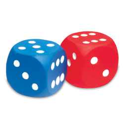 Foam Dot Dice - Set of 2 - by Learning Resources