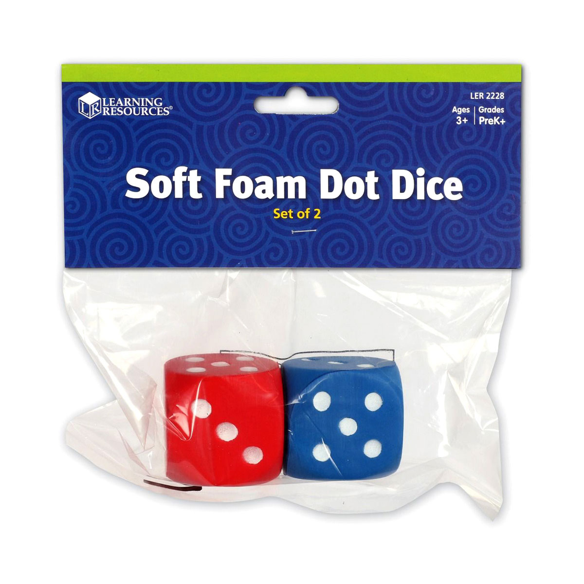 Learning Resources Soft Foam Dot Dice Set of 200 