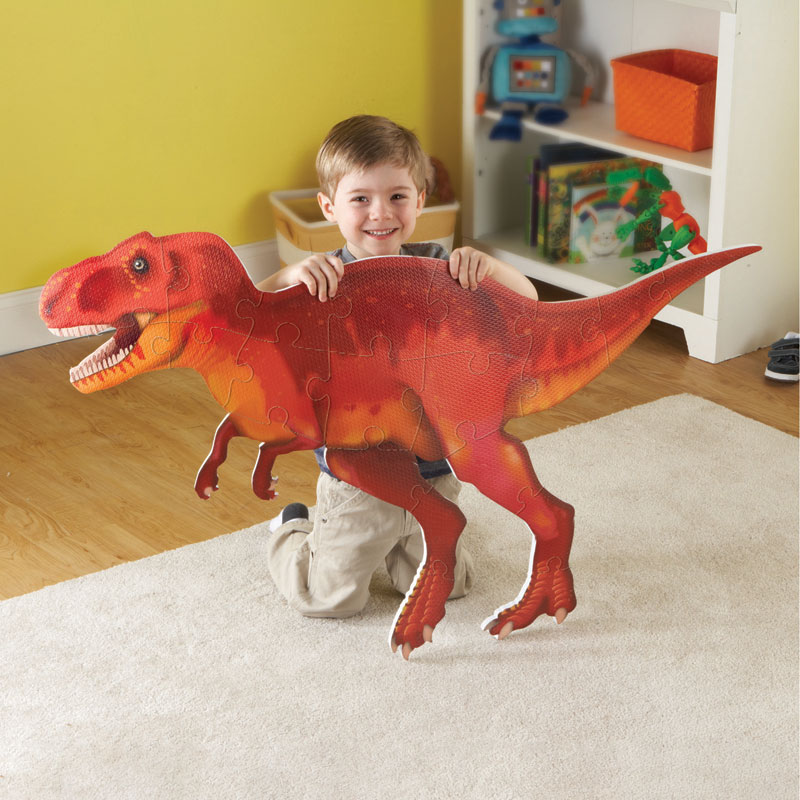 Learning Resources Jumbo Dinosaur: Triceratops Floor Puzzle - 20pc