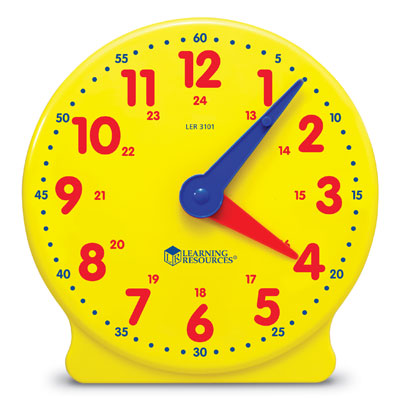 *BOX DAMAGED* Big Time 24-Hour Geared Student Clock - by Learning Resources - LER3101/D
