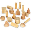 Wooden Geometric Solids - Set of 19 - by Learning Resources