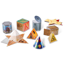 Real World Folding Geometric Shapes - Set of 32 - by Learning Resources