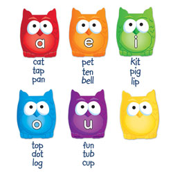 Magnetic Vowel Owls - Set of 6 - by Learning Resources