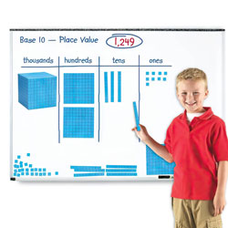 Magnetic Base 10 Demonstration Set - Set of 131 Pieces - by Learning Resources