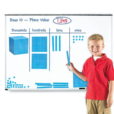 Magnetic Base 10 Demonstration Set - Set of 131 Pieces - by Learning Resources - LER6366