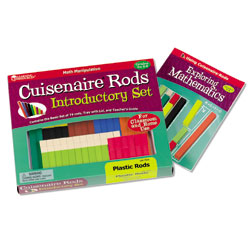 Plastic Cuisenaire Rods Introductory Set - (in a tray) - by Learning Resources