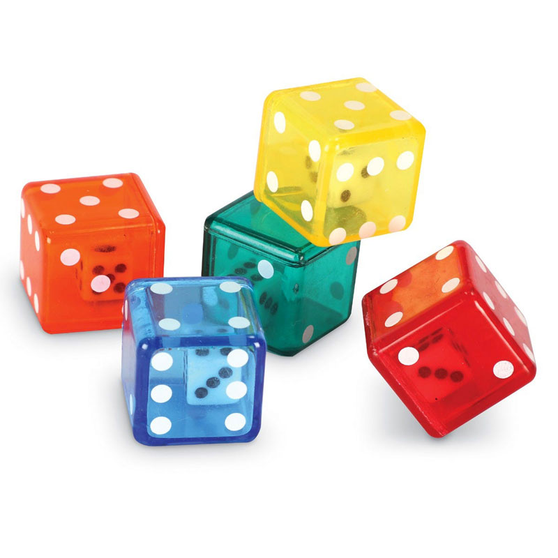 Dice in Dice Set of 72 by Learning Resources LER7697 Primary ICT