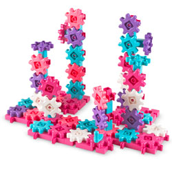 Gears Gears Gears! Deluxe Building Set in Pink - 100 Pieces - by Learning Resources