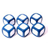 Large Write/Dry Wipe Blue Dice - Set of 6 - CD50474