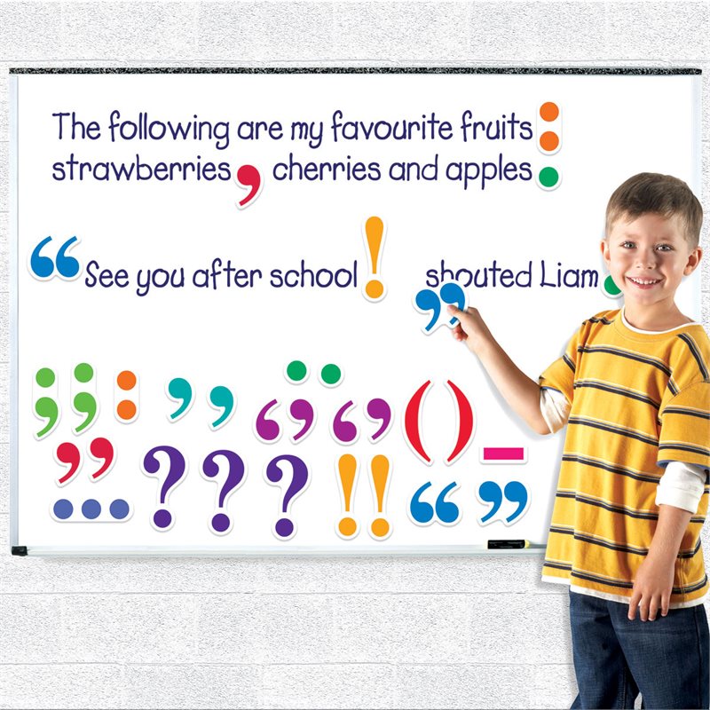 Magnetic Punctuation - Set of 36 Pieces - by Learning Resources - LSP0345-UK