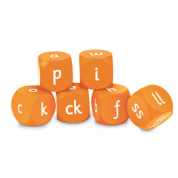 Letters & Sounds: Phase Two Cubes - Set of 6 - by Learning Resources