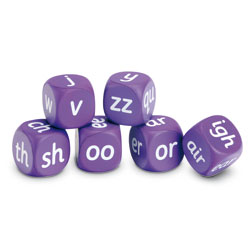Letters & Sounds: Phase Three Cubes - Set of 6 - by Learning Resources