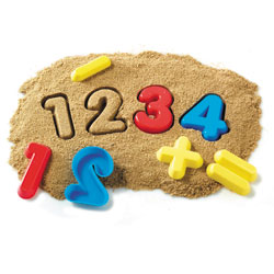 Numbers & Operations Sand Moulds - Set of 26 - by Learning Resources