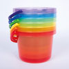 Translucent Colour Rainbow Bucket Set - Set of 6 - CD73101