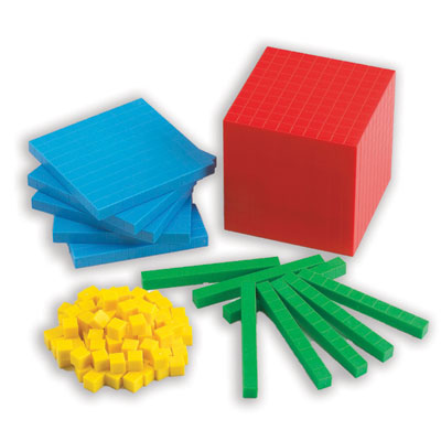 Base 10 Dienes Blocks Coloured Starter Set - Set of 121 Pieces - EDX10510