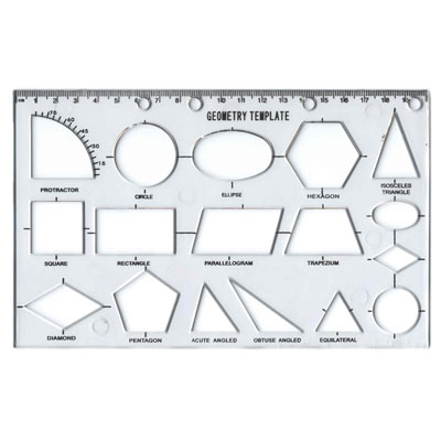 Geometry Template Stencil - MB40022