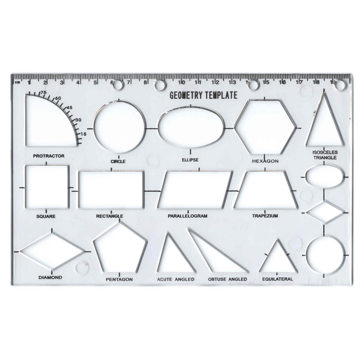 Geometry Template Stencil MB40022