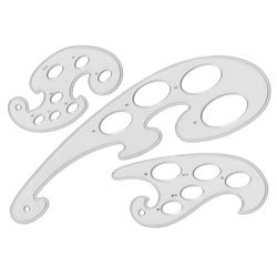 French Curves Stencil - Set of 3