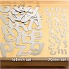 Mirror Lowercase Letters Small - 70mm - Set of 26 - CD72399