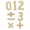 Wooden Numbers 0-20 & Symbols - Set of 42 - MB1301-42