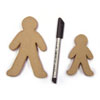 Paper Mache Gingerbread Men - Set of 10 - MB7075-10