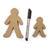 Paper Mache Gingerbread Men - Set of 10 - MB7075-10