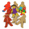 Paper Mache Gingerbread Men - Set of 10 - MB7075-10