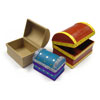 Paper Mache Treasure Chests - Set of 3 - MB7076-3