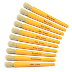 Junior Chubby Brush - Orange - Set of 10