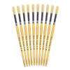 Hog Short Brushes: Round Tip, Size 10 - Pack of 10