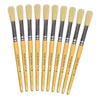 Hog Short Brushes: Round Tip, Size 18 - Pack of 10