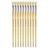 Hog Long Brushes: Flat Tip, Size 10 - Pack of 10
