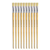 Hog Long Brushes: Flat Tip, Size 12 - Pack of 10