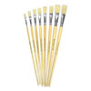 Hog Long Brushes: Flat Tip Mixed Set - Set of 60 - MB563-60