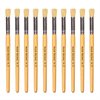 Hog Short Brushes: Flat Stencil Tip, Size 2 - Pack of 10
