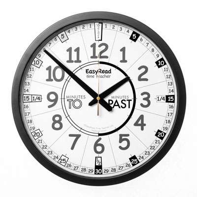 EasyRead Time Teacher Playground Clock - Past & To - 36cm Diameter - ERPG-PT